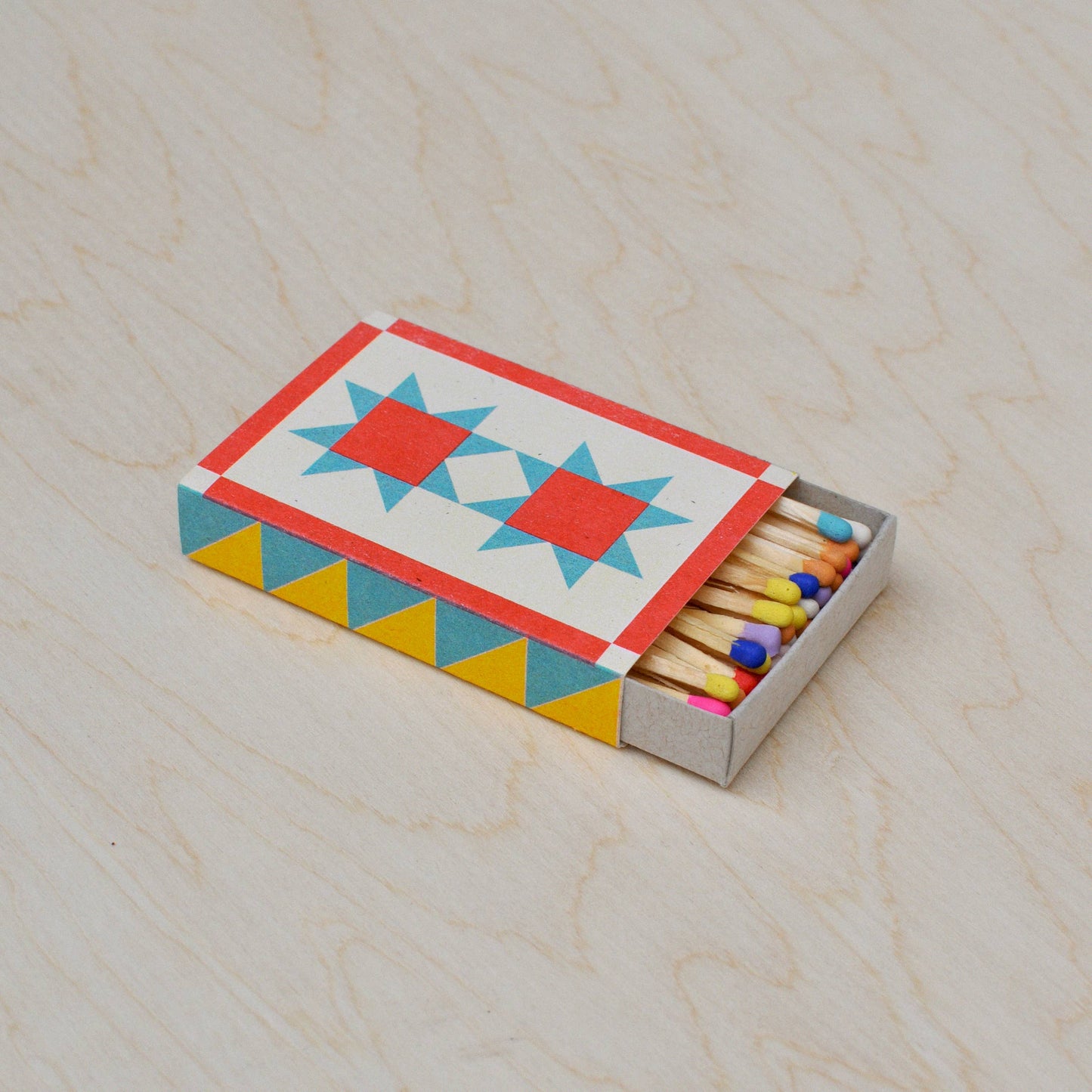 "Quilt" Risograph Printed Matchbox