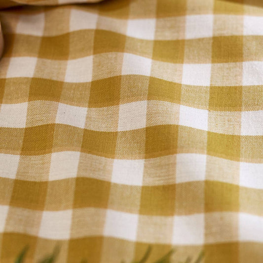 Yellow Gingham Tablecloth