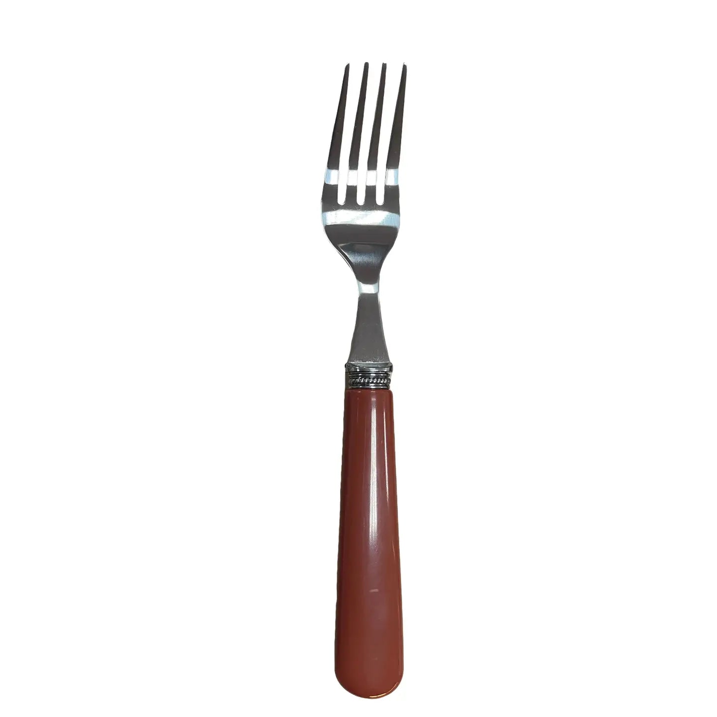 Terracotta Handle Stainless-Steel Cutlery _ Set x4