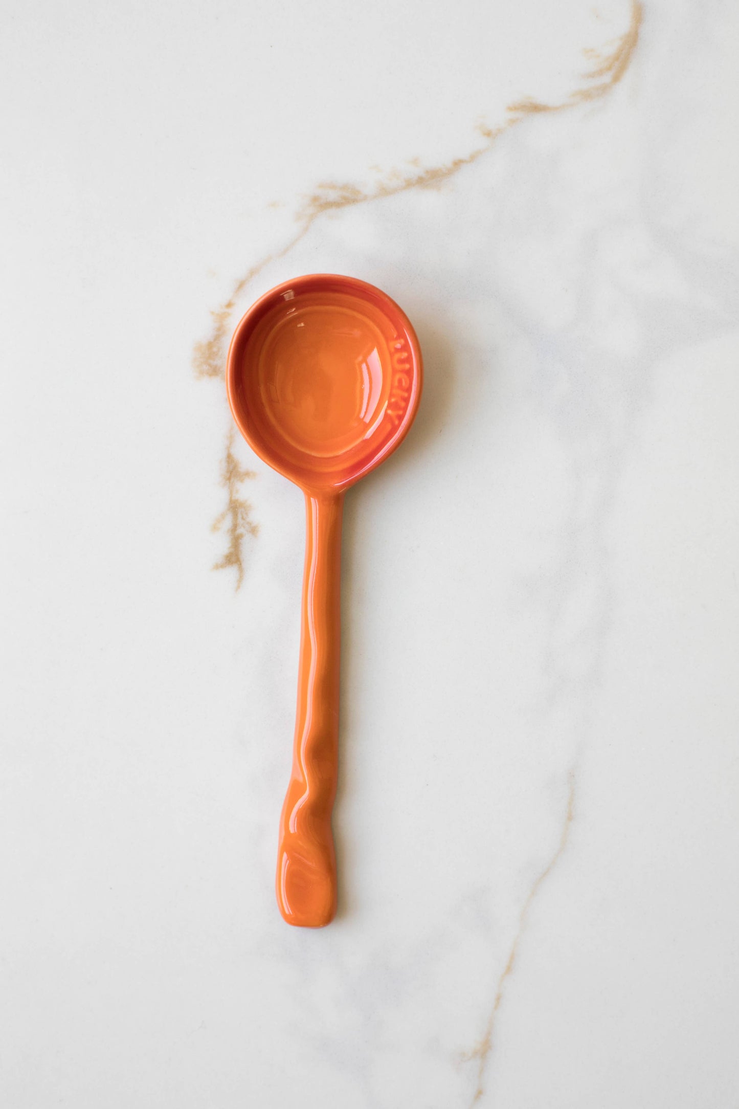 Lucky Ceramic Spoon (Orange)