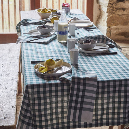 Check Green Tablecloth