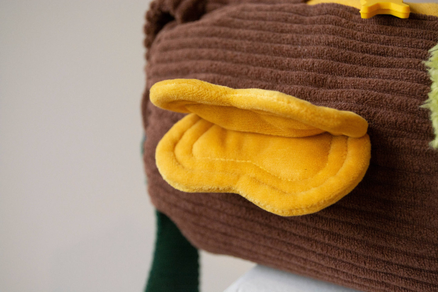 Corduroy Log Mushroom Bag