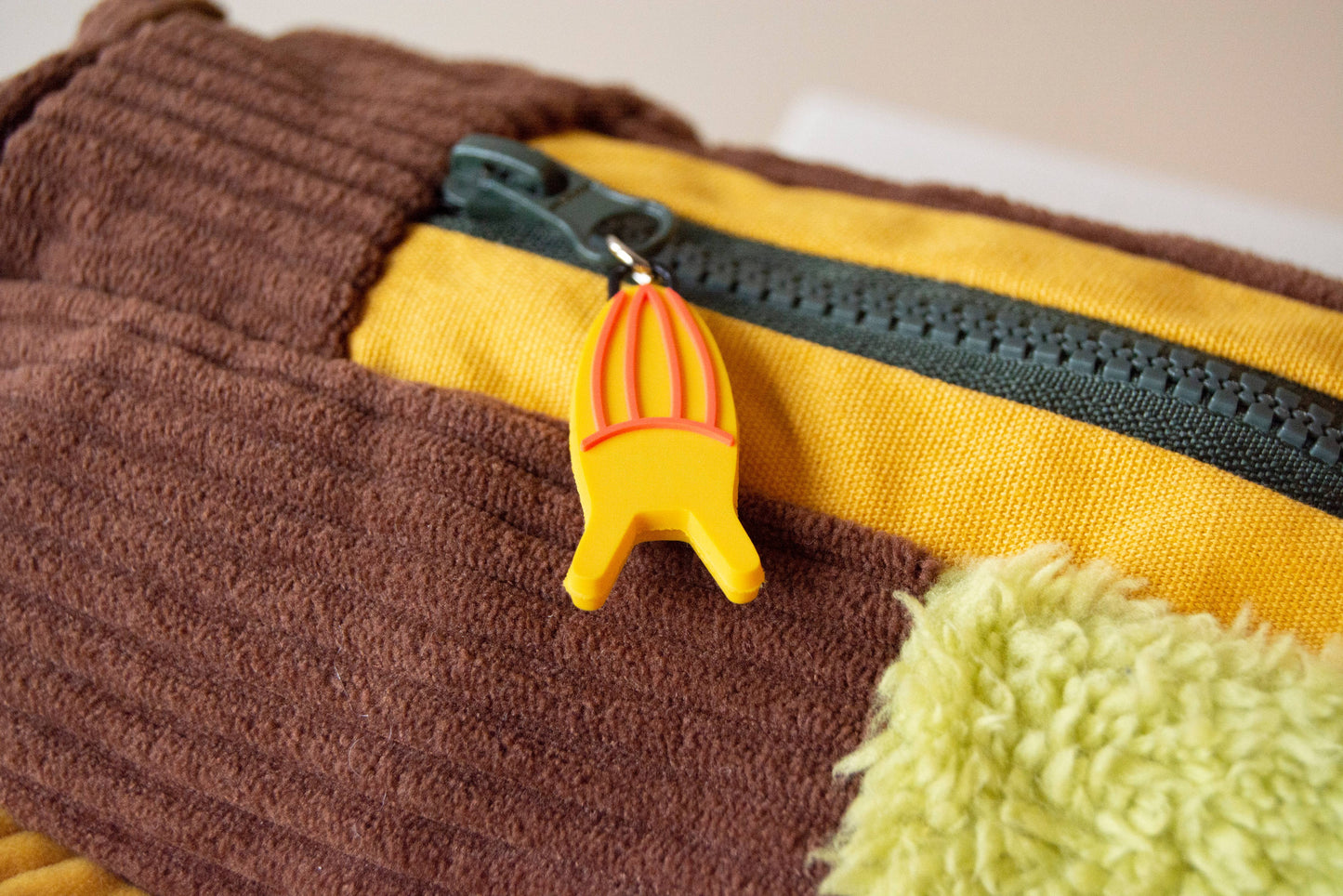 Corduroy Log Mushroom Bag