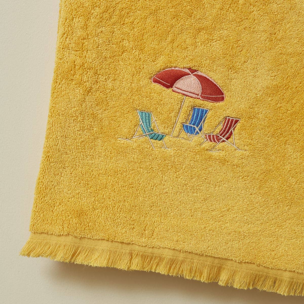 River Side Towel in Mango/ Plein soleil