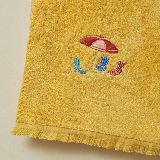 River Side Towel in Mango/ Plein soleil