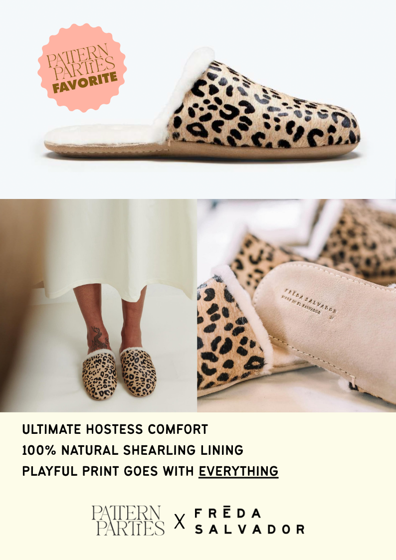 Animal Pattern Slippers / Made in El Salvador
