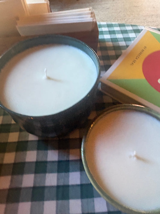 ONE OF ONE _ LOCAL CERAMIC CANDLE - $40