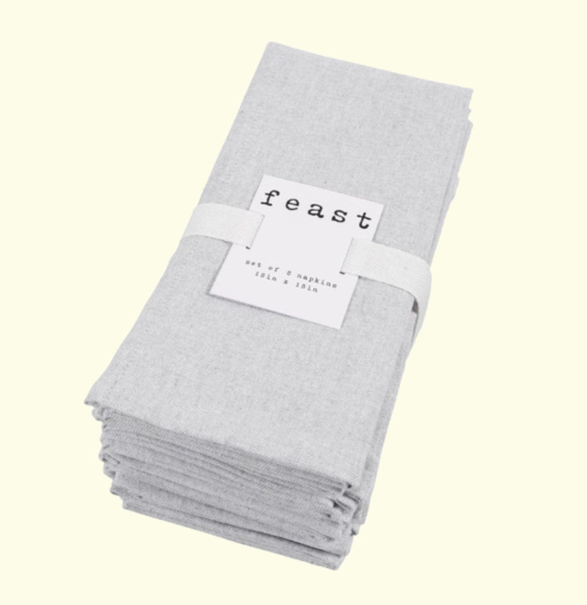 FEAST Chambray Napkin Set Of 8